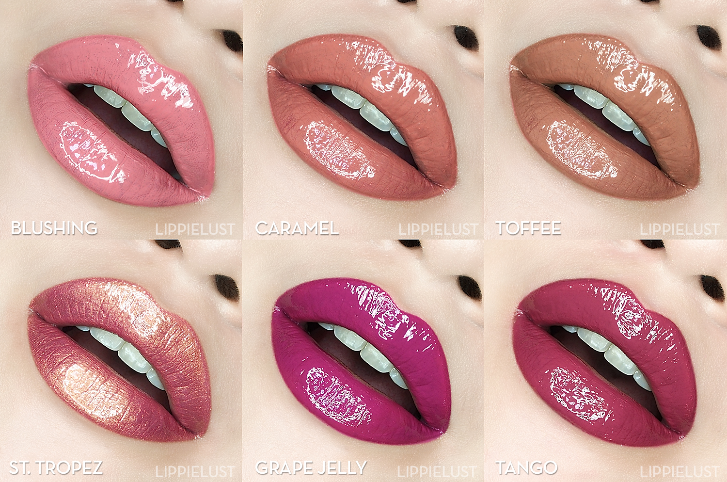 swatches abh lipgloss collage