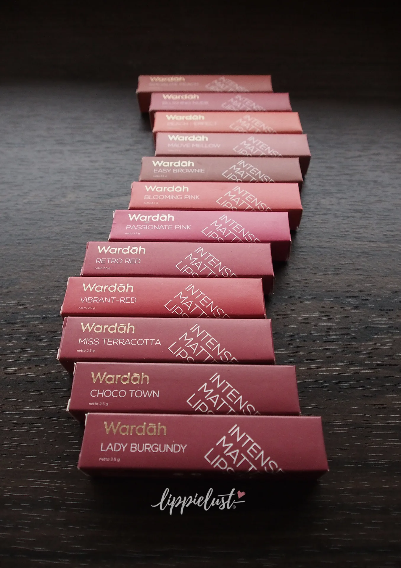 12 shades of Wardah Intense Matte Lipstick