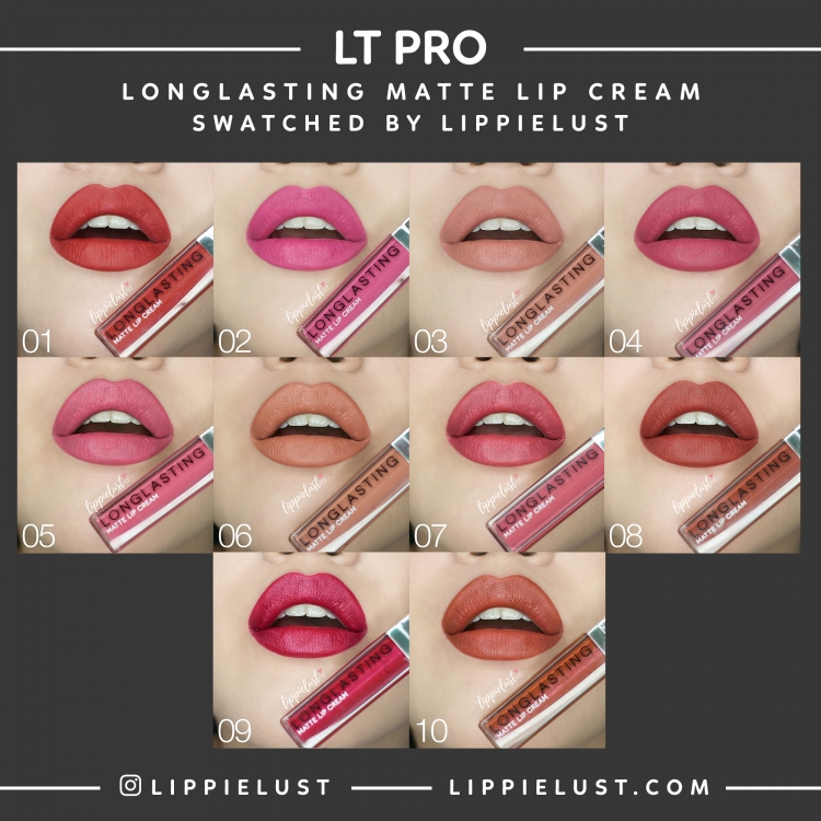 [SWATCHED] LT Pro Longlasting Matte Lip Cream – LIPPIELUST
