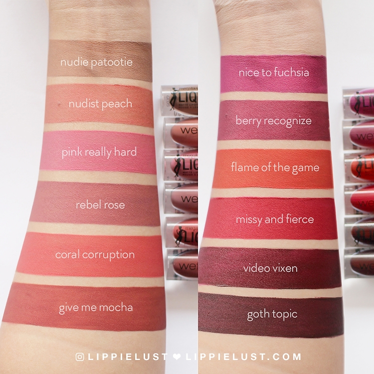 Swatches And Review Wet N Wild Megalast Liquid Catsuit Matte Lipstick Lippielust 