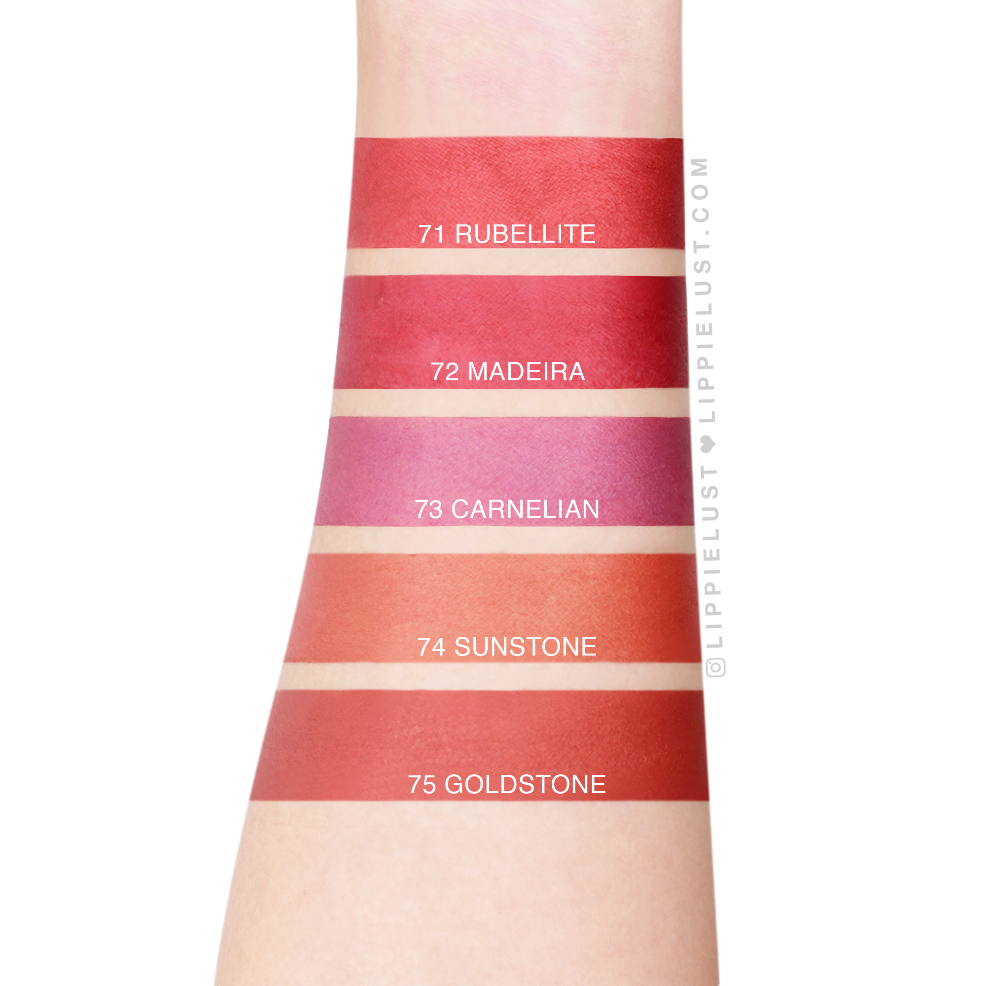 Swatch Review Purbasari New Metallic Color Matte Lipstick