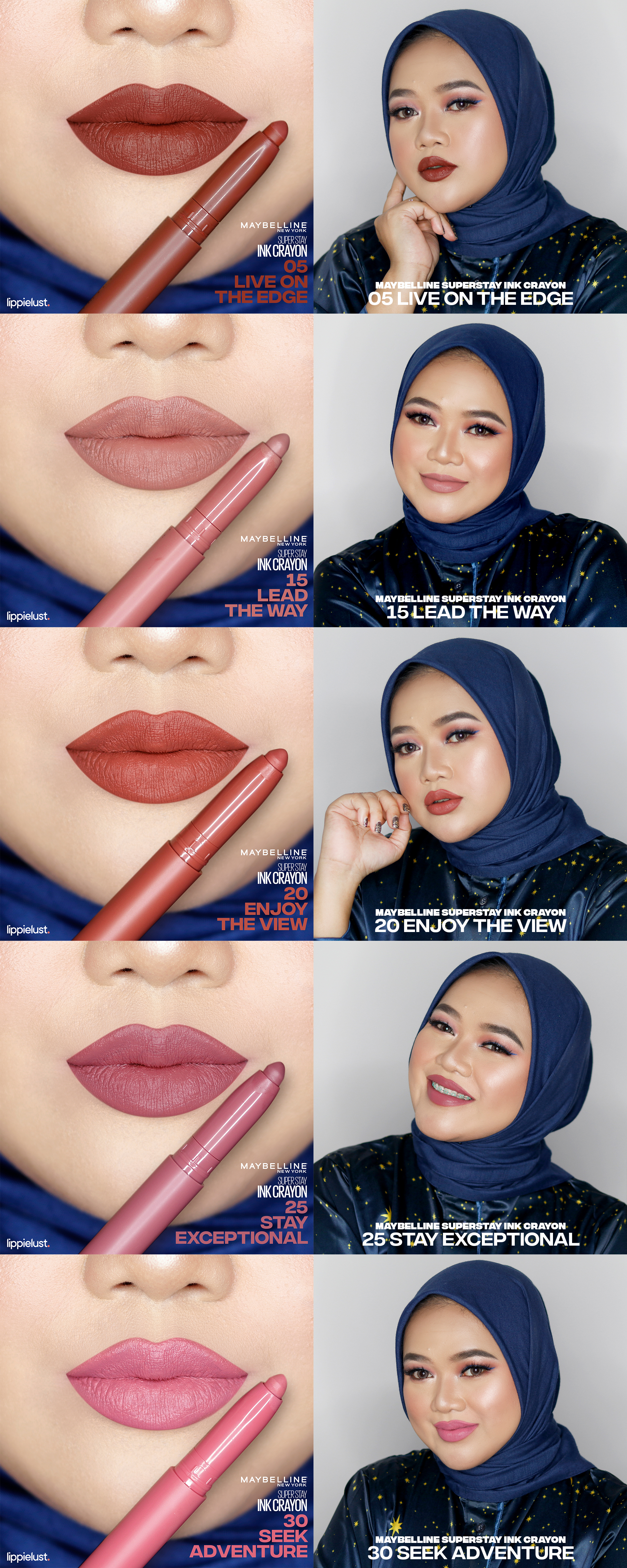 maybelline creamy matte all shades