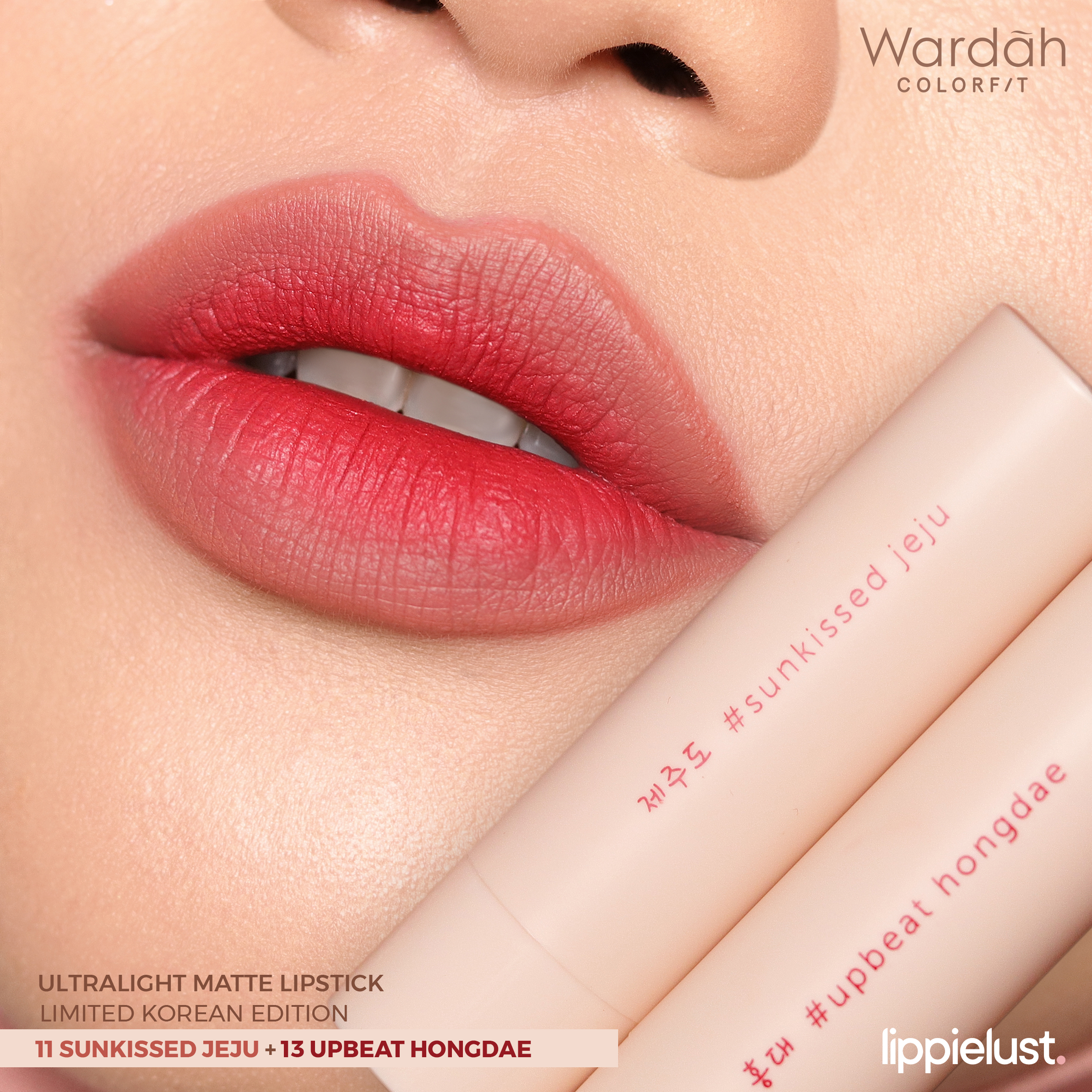 review wardah ultralight matte lipstick korea