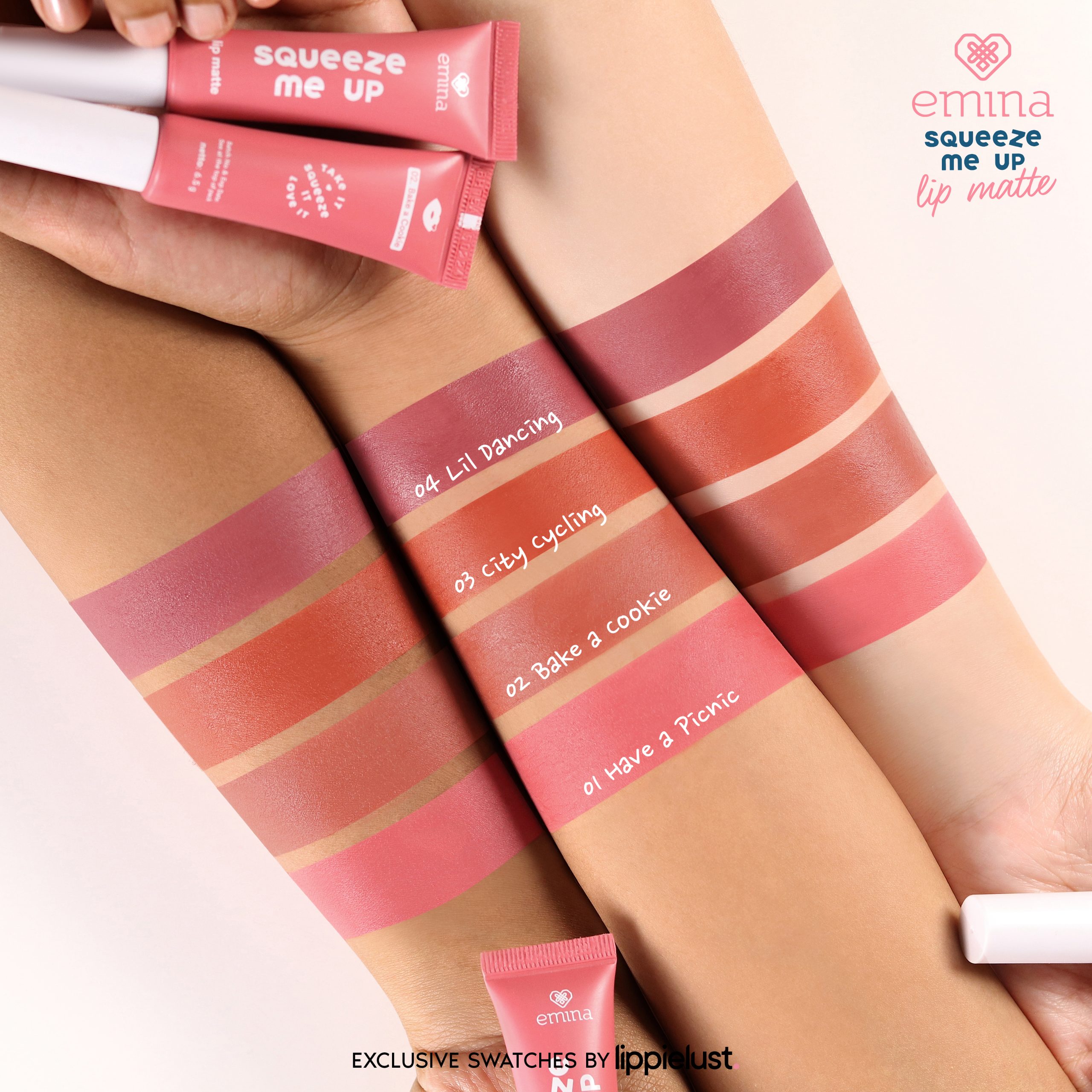 [Swatches & Review] Emina Cosmetics Squeeze Me Up Part 2 Lip Matte